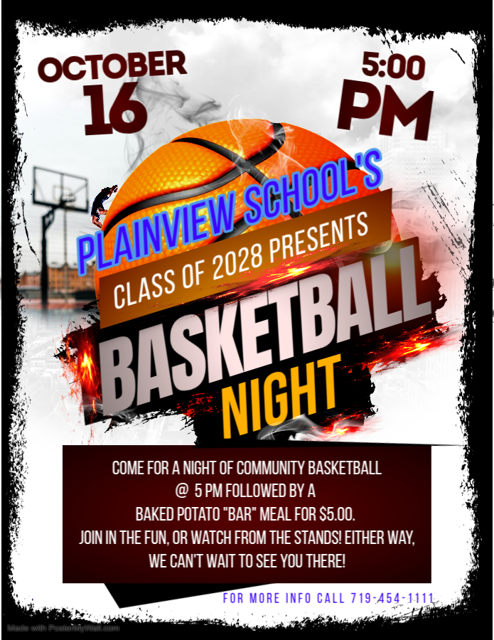 Plainview School's Class of 2028 Basketball Night